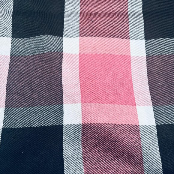 NWT Handmade Scarf by Sana – Pink & Black Check Design - Picture 2 of 11